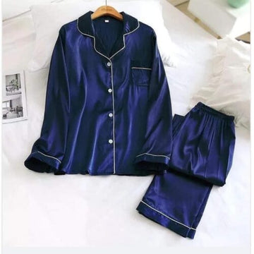 Blue Silk Nightwear