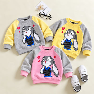 00000      Rabbit Printed Sweatshirt Pack of 3