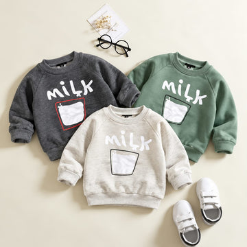 00000       Milk Glass Printed Sweatshirt Pack of 3