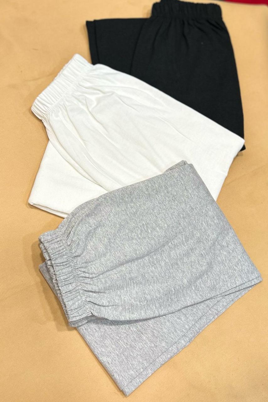 Pack Of 3 Plain Pajamas For Ladies