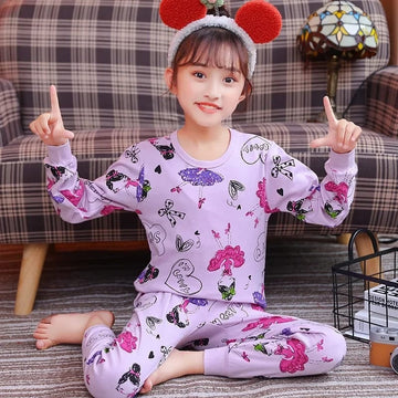 Purple I’m Lovly Barbie Printed Kids Suits (01 Pcs)