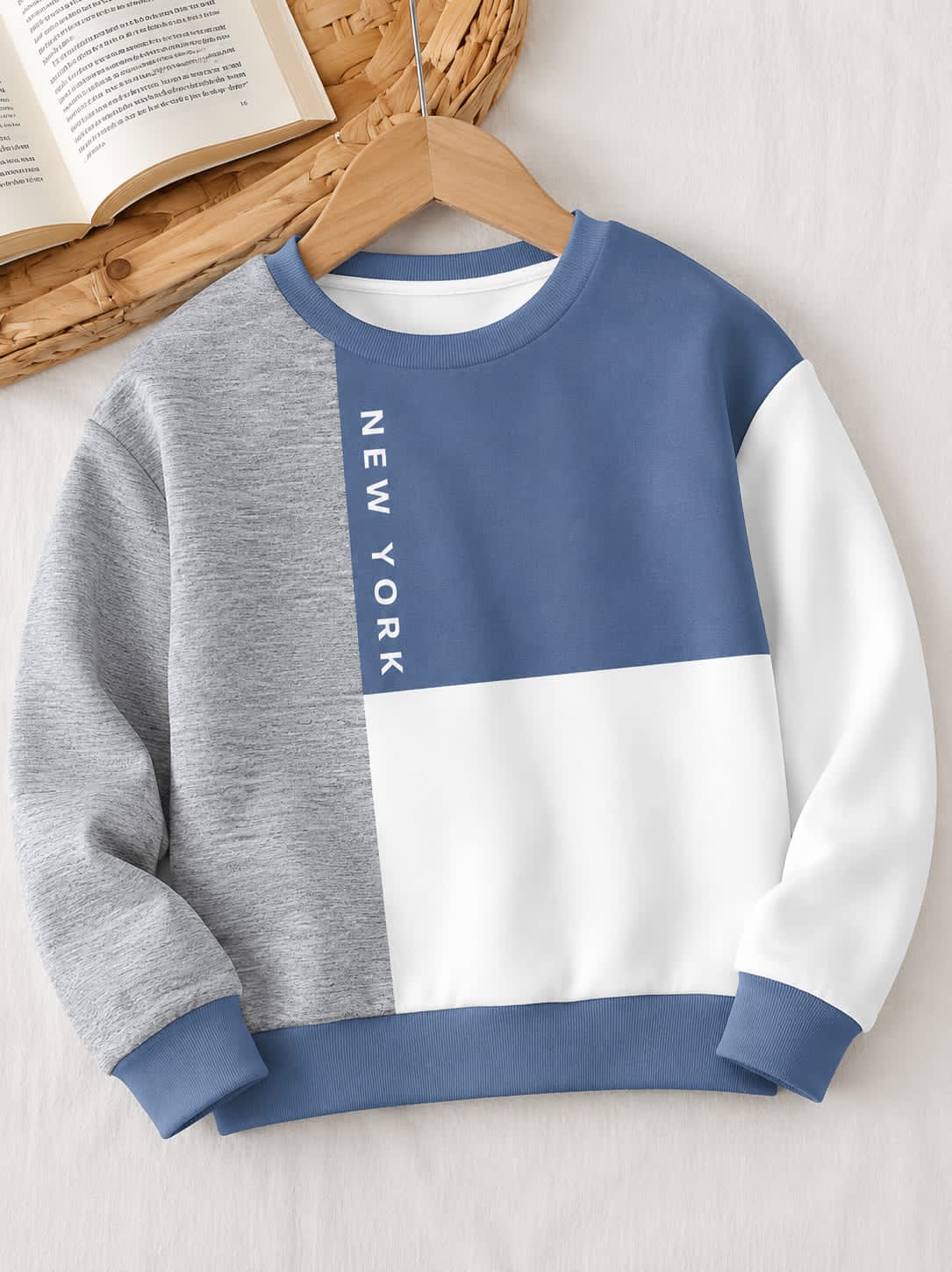 0000         New Colour Block Kids Tracksuit