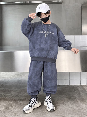 0000            Grey YSBLSTUDIO Printed Tracksuit (Copy)