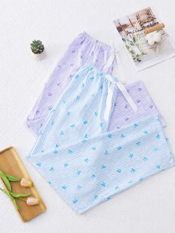 0000        Lavender & Bluebell Lounge Trousers- Pack of 2