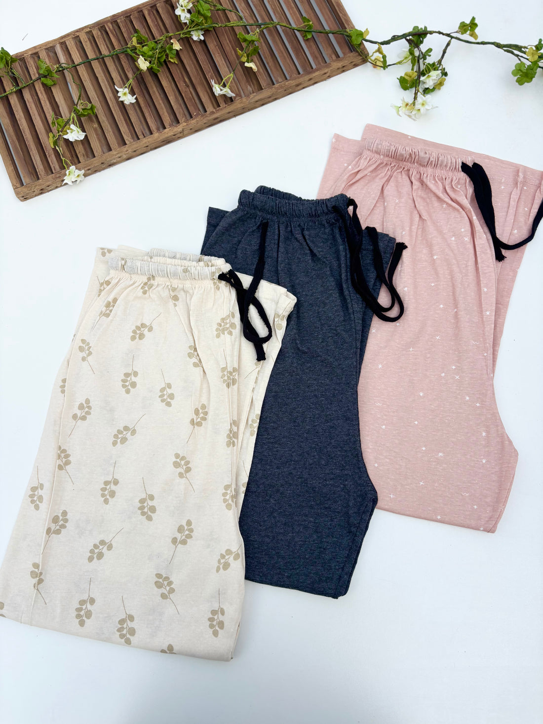 0000              Women Printed Trousers- Pack of 3